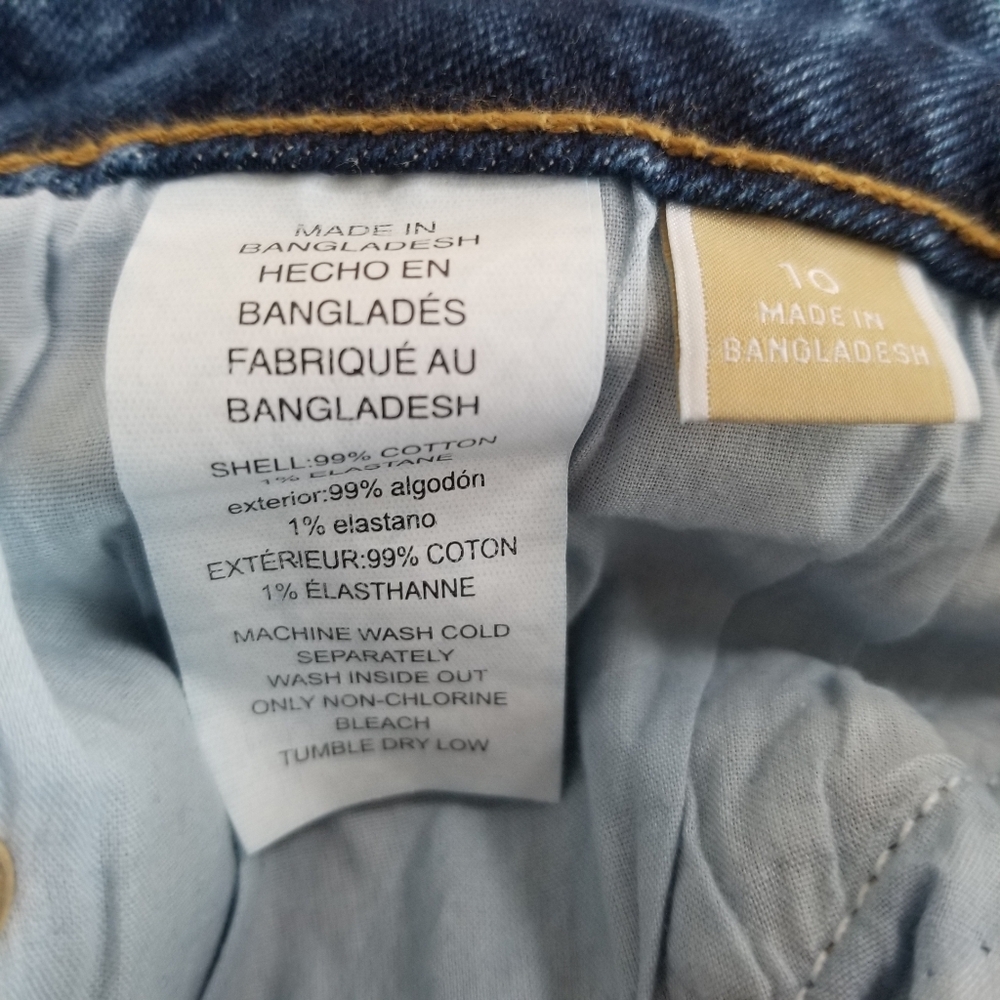 Michael Kors Crop Ankle Slit Jeans Size 10 - Picture 8 of 8